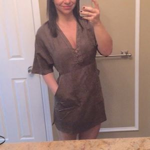 Lush Boutique suede dress